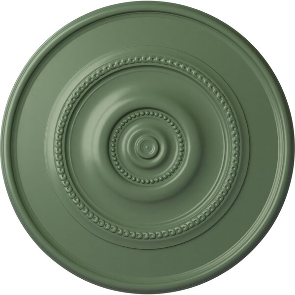 Ekena Millwork Traditional Reece Ceiling Medallion (Canopies up to 5 7/8"), 24 3/8"OD x 1 1/8"P, Athenian Green CM24REAGF - main